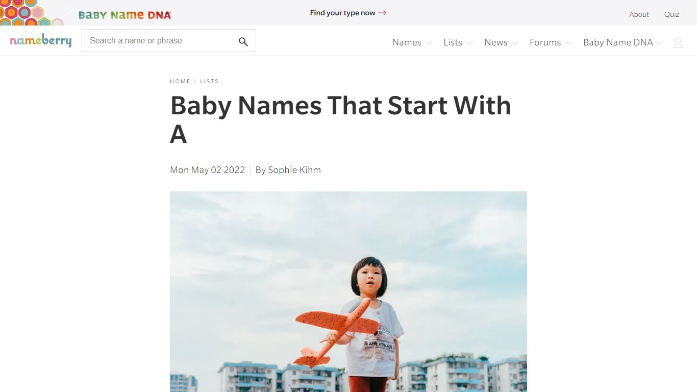 Baby Names That Start With A | Nameberry